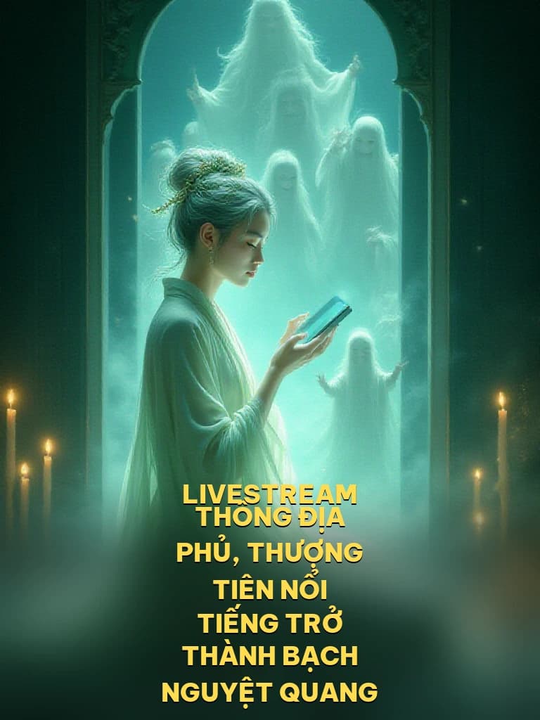 Livestream Thông Địa Phủ, Thượng Tiên Nổi Tiếng Trở Thành Bạch Nguyệt Quang - Cover image